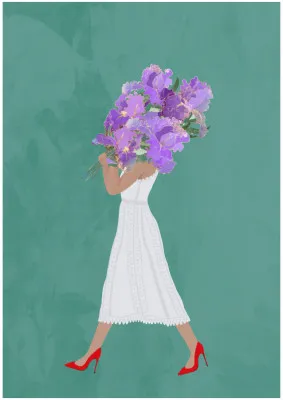 Boho Dress Iris teal