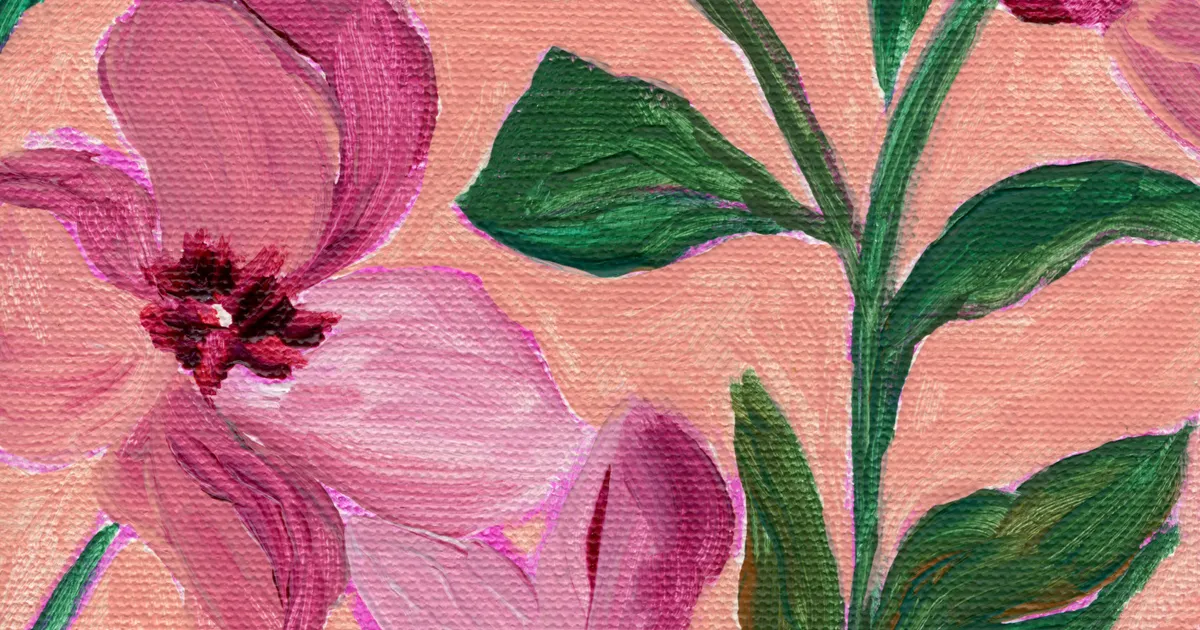 Roze bloemen met levendig groene bladeren