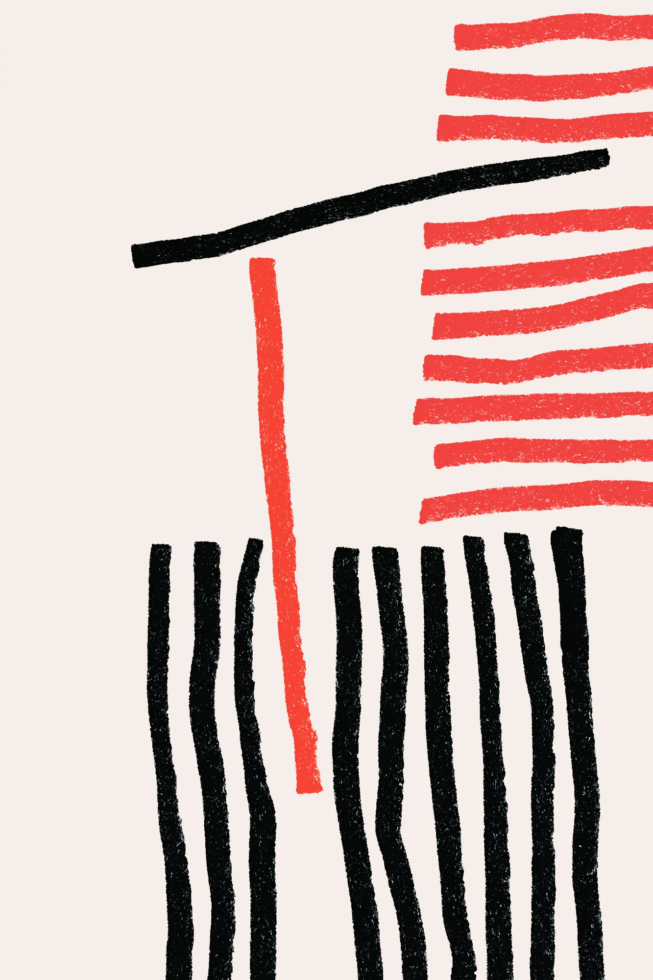 Minimal lines #2 van jay stanley in verticale compositie