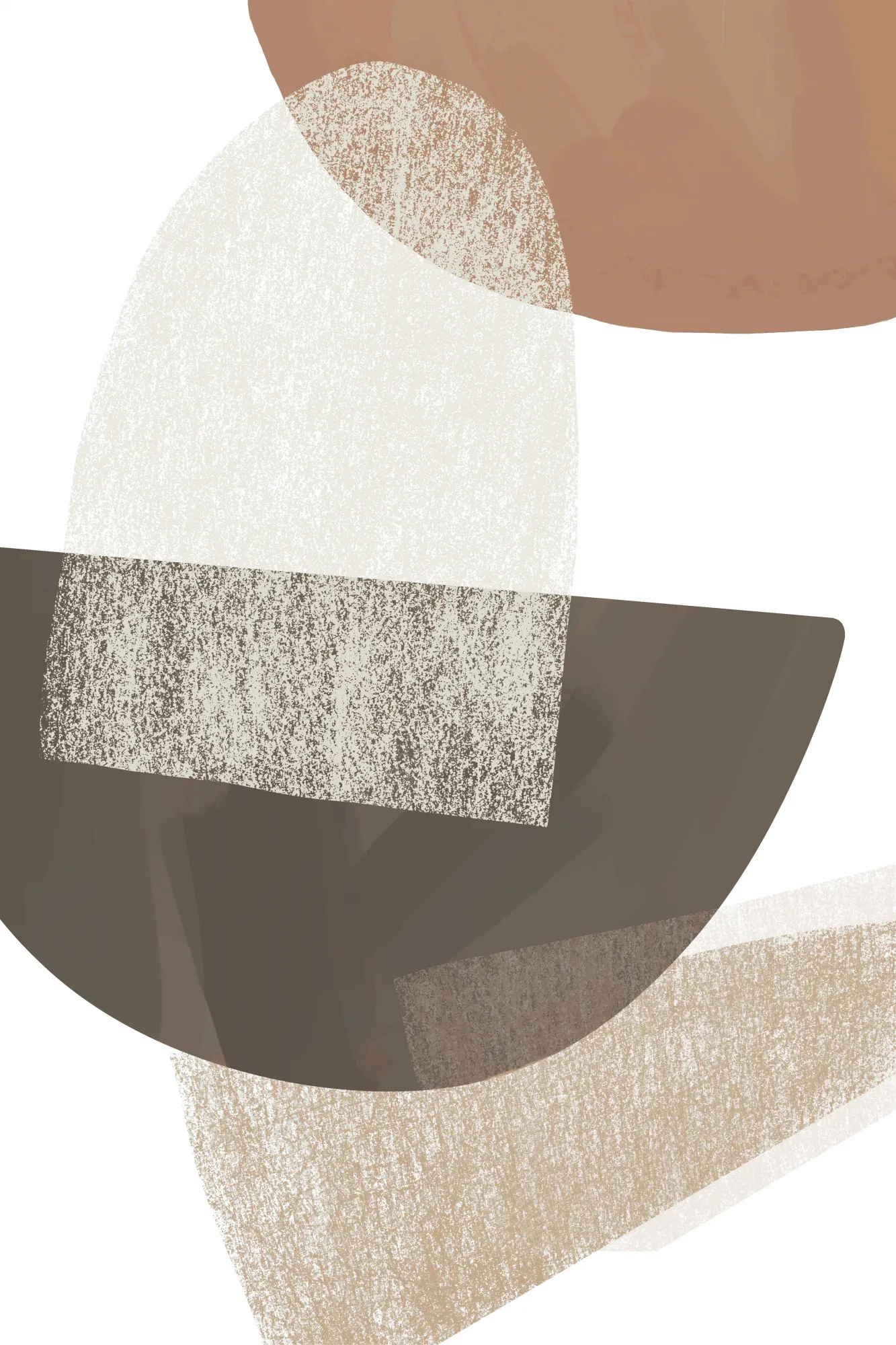 Earth tone geometric art van melloi art prints