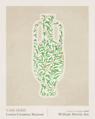 Verticaal rustiek bloemenstillleven met vazen en landelijke markt in zachte kleuren