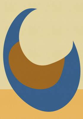 Abstracte harmonie met zachte pastelkleuren
