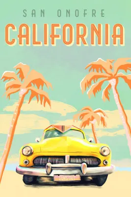 California Surf Poster