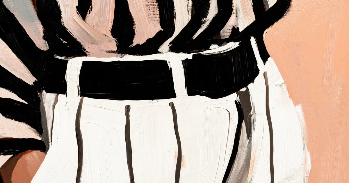 Stripe elegance van treechild in zwart-wit