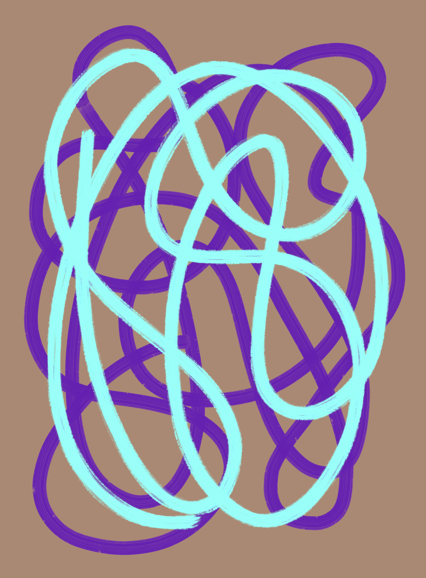 Kleurige draaikolk in een lenteomgeving