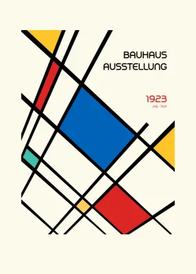 Bauhaus Geometric Design Retro