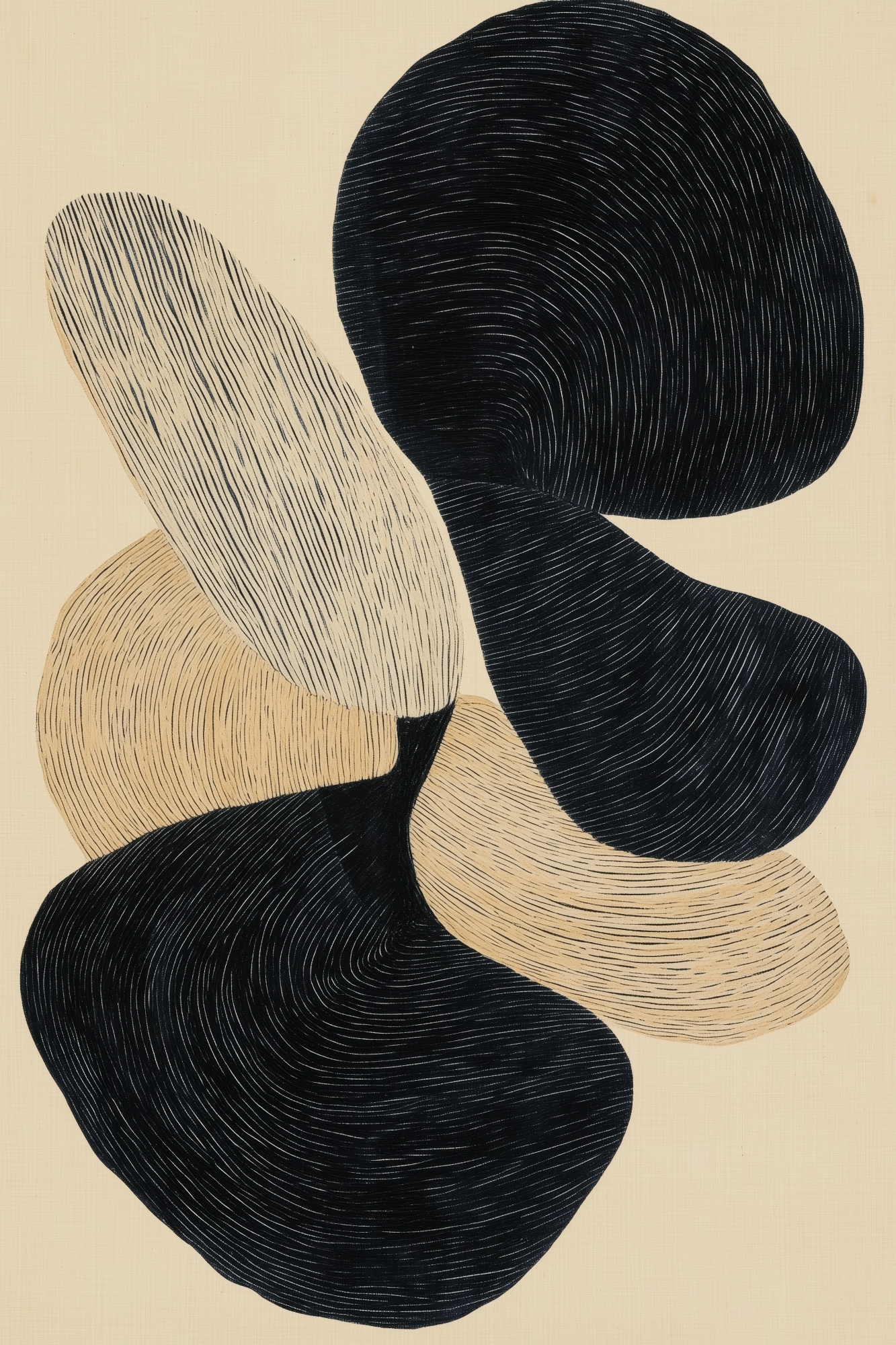 Freeform geometry door melloi art prints