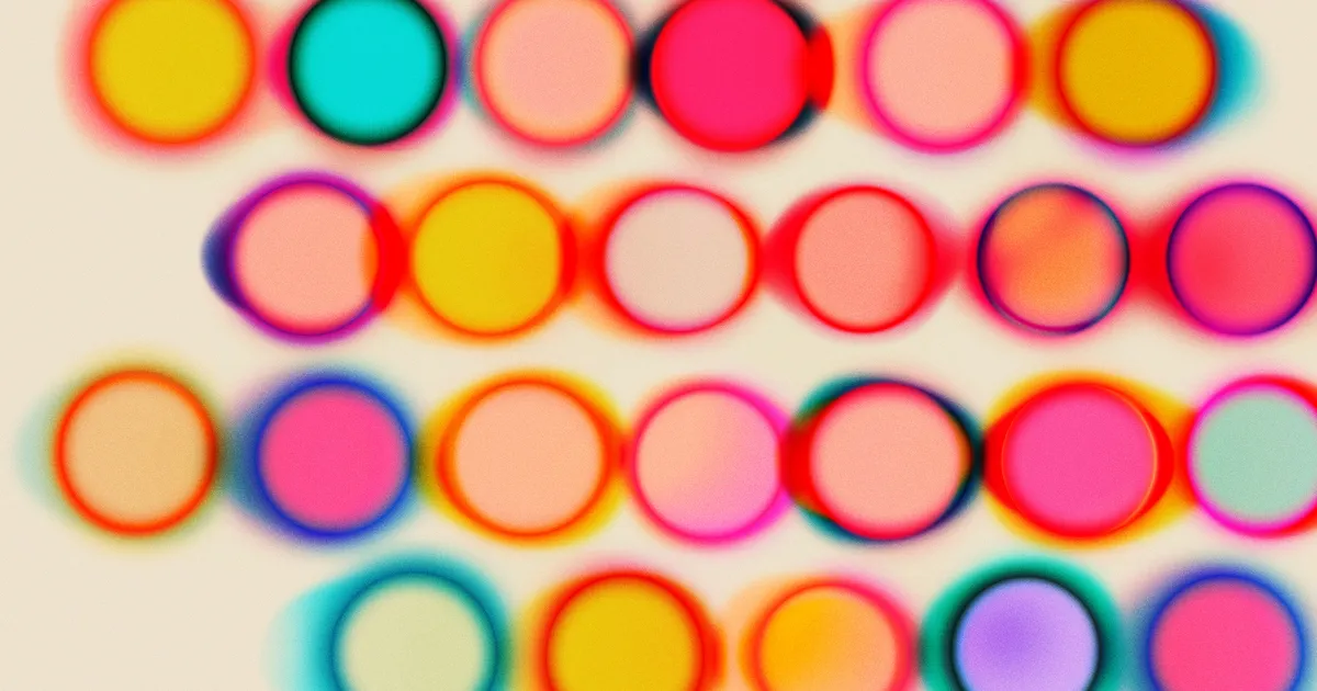 Glow van jazzberry blue in verticale compositie