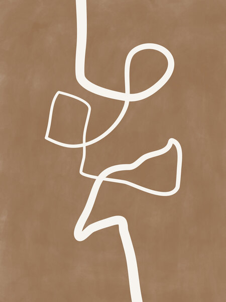 Abstract Flowing Line