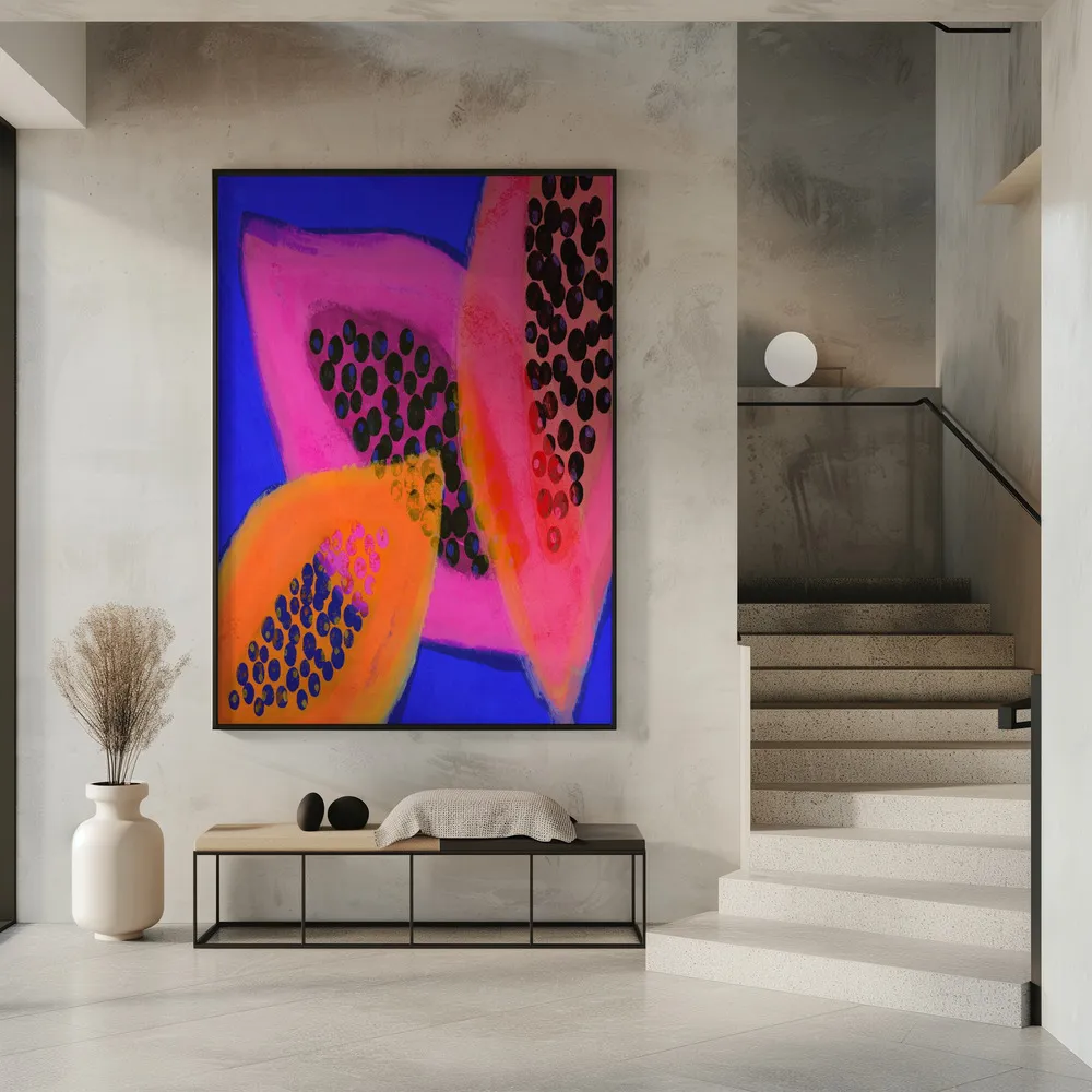 Vibrerende harmonie in papaya kleuren in interieur