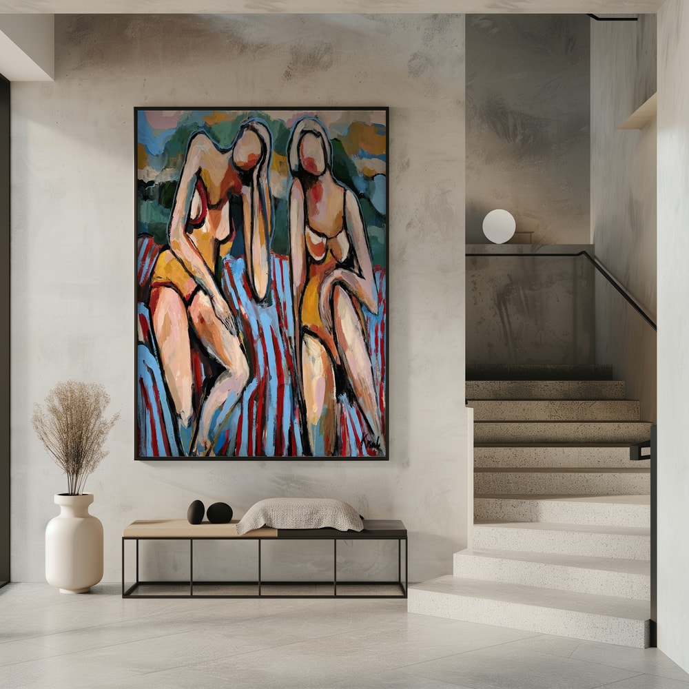 Laatste zomerdagen onder de zon in interieur