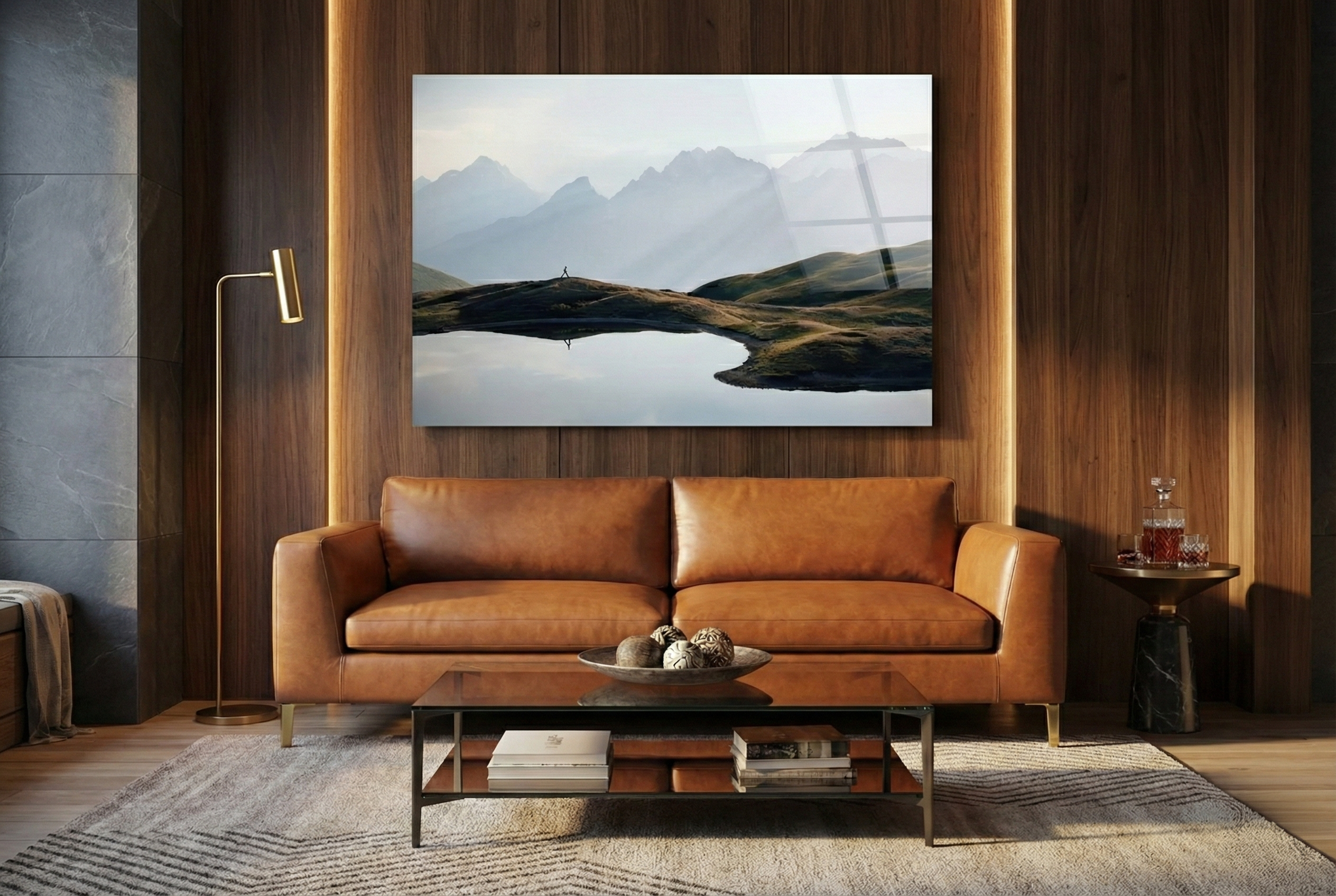 Acrylglas in moderne woonkamer