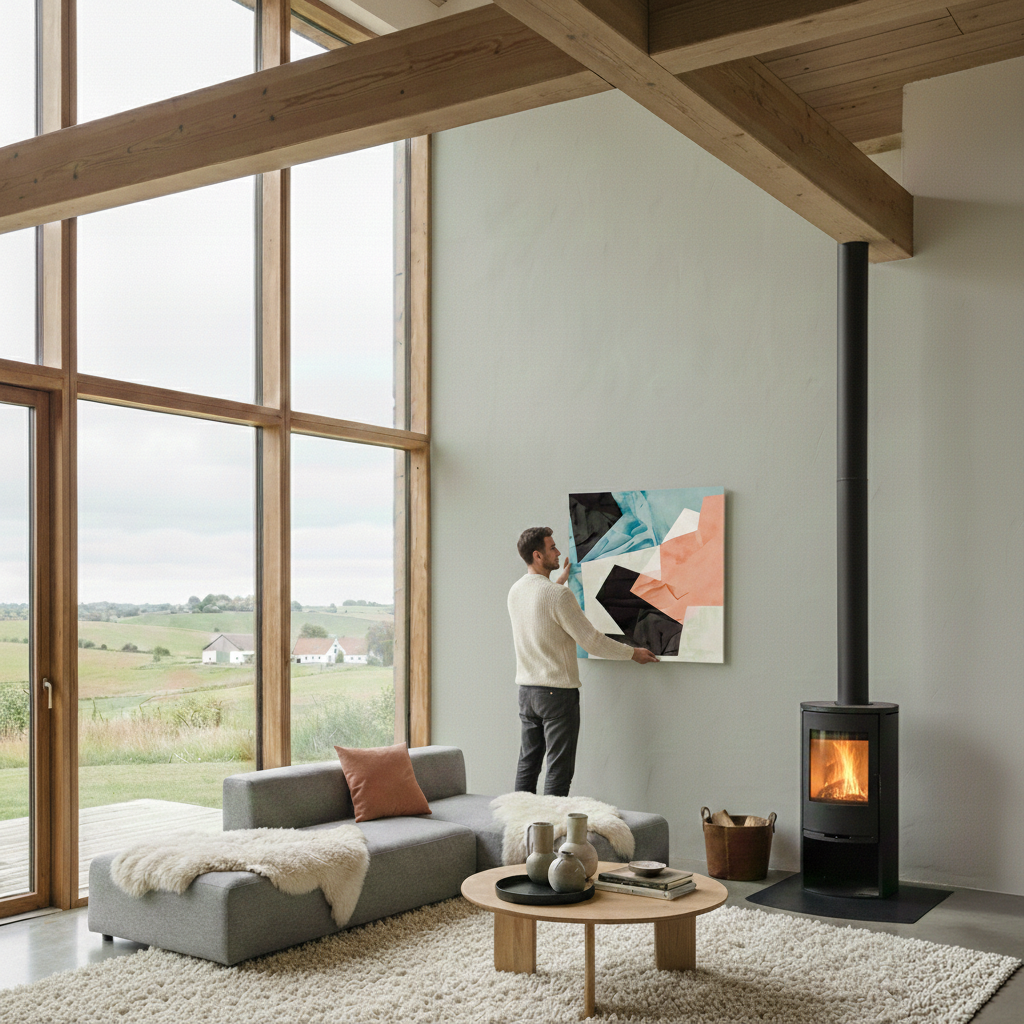 Detailopname canvas textuur