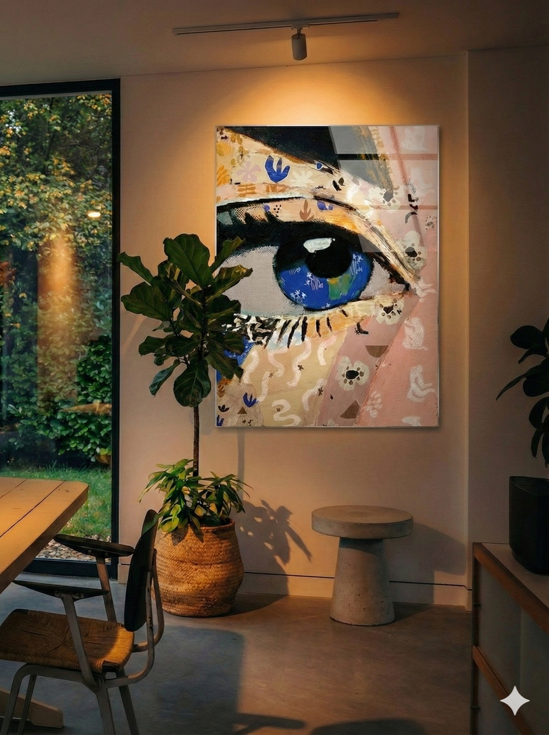 Detailopname Alu Dibond oppervlak