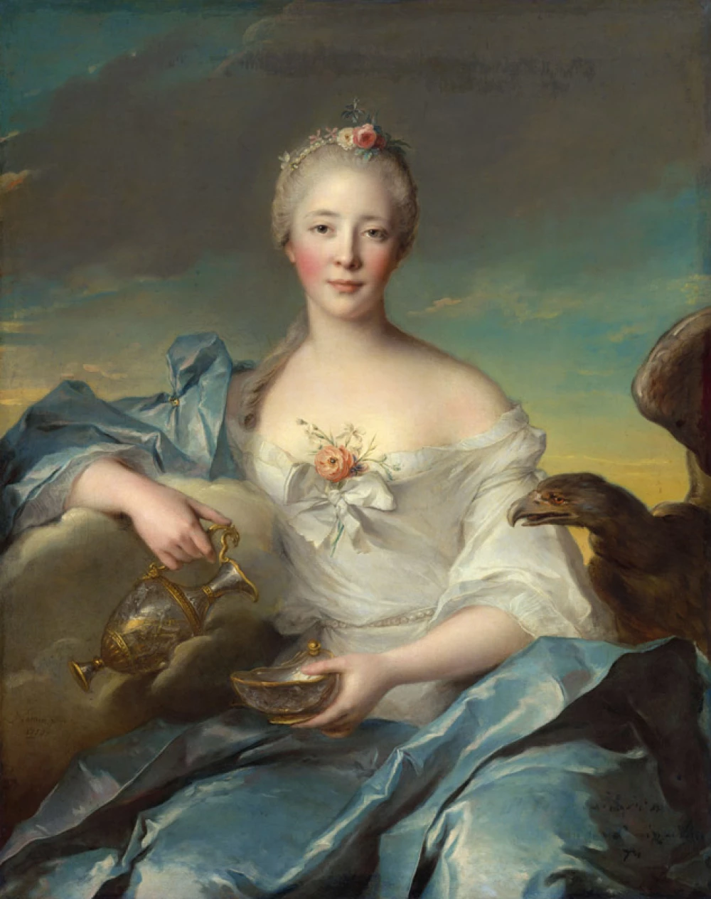 Madame Le Fèvre de Caumartin as Hebe door Jean-Marc Nattier