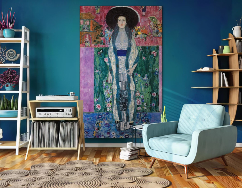 Portret van Adele Bloch-Bauer II door Gustav Klimt