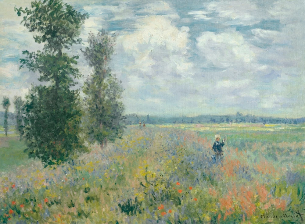 Klaprozen bij Argenteuil door Claude Monet