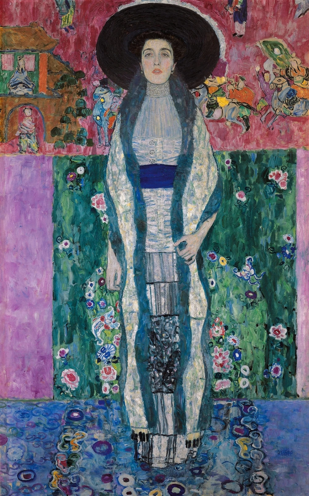 Portret van Adele Bloch-Bauer II door Gustav Klimt