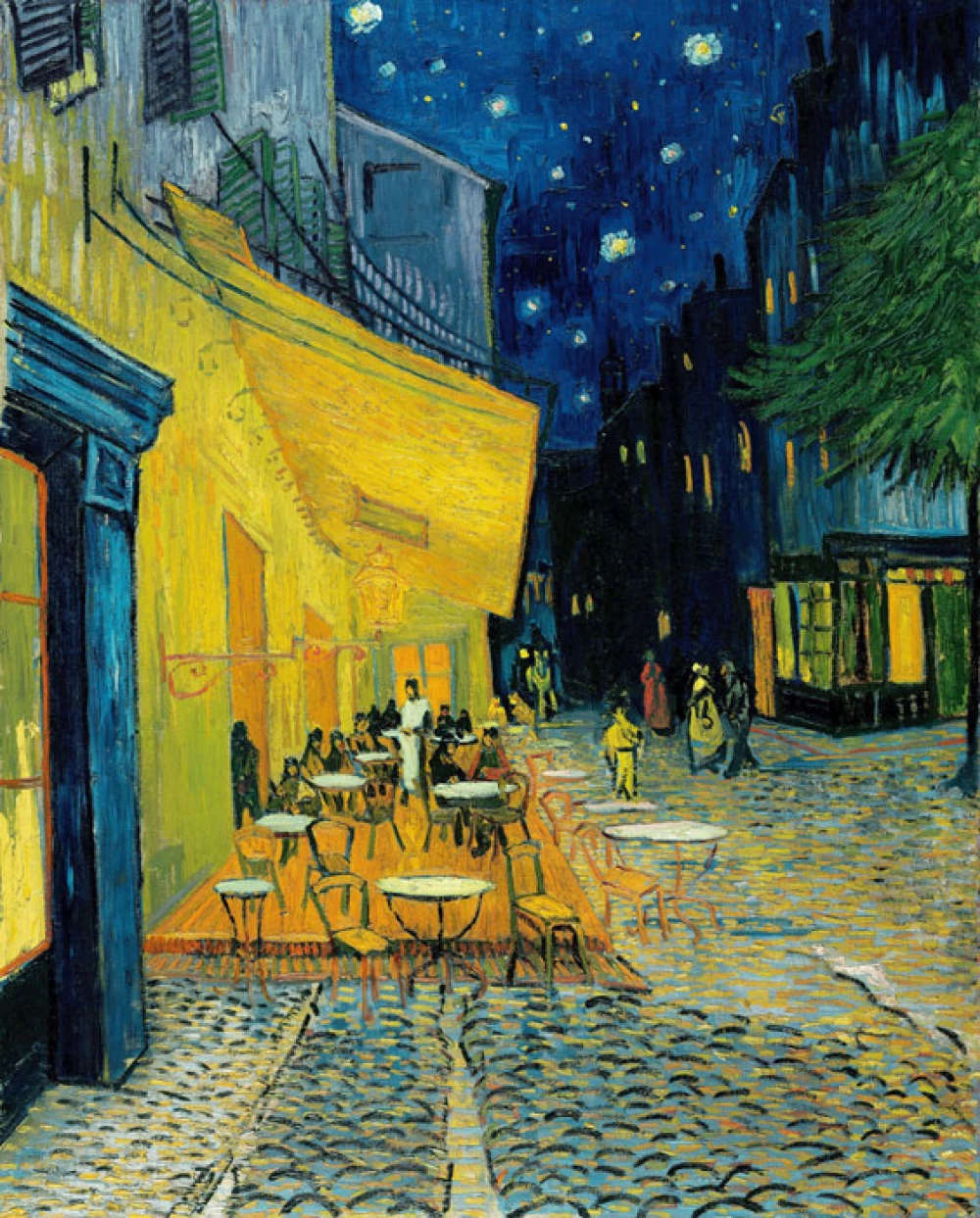 Caféterras bij nacht door Vincent van Gogh