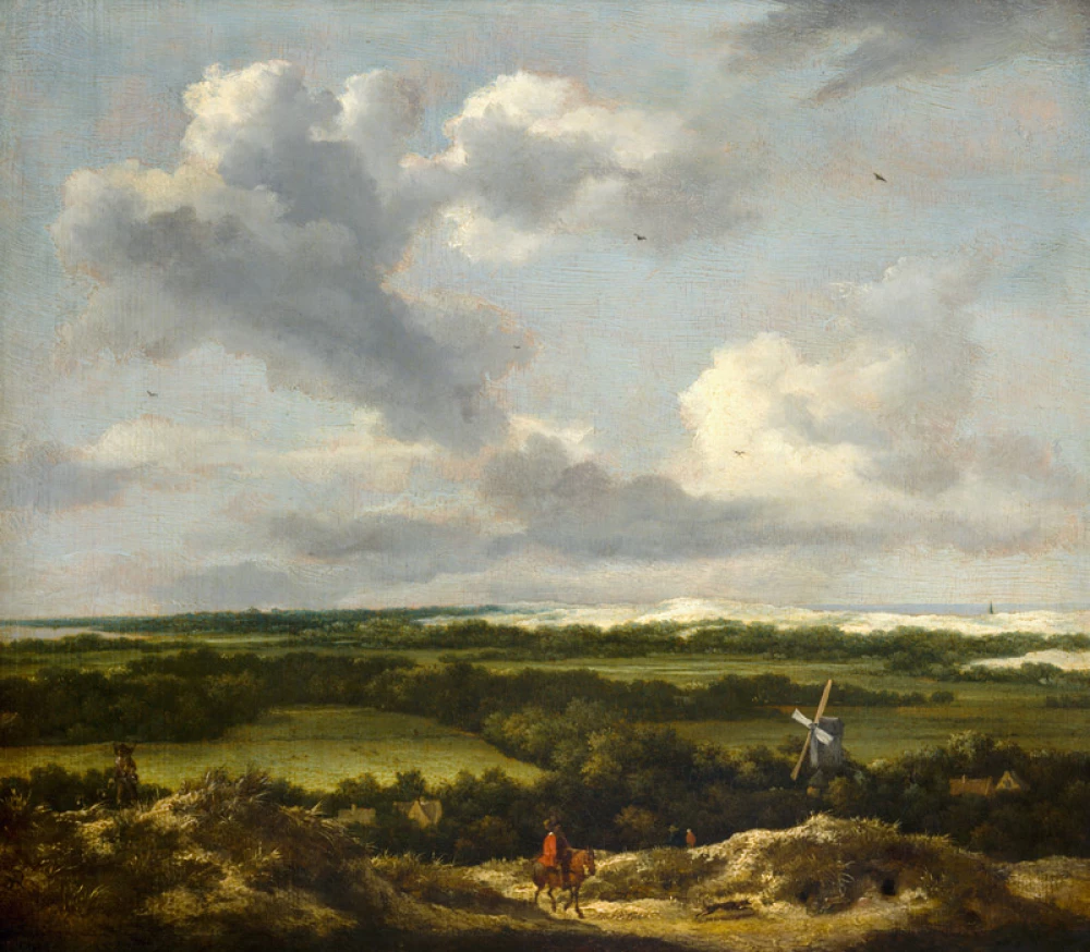Dune Landscape door Jacob van Ruisdael