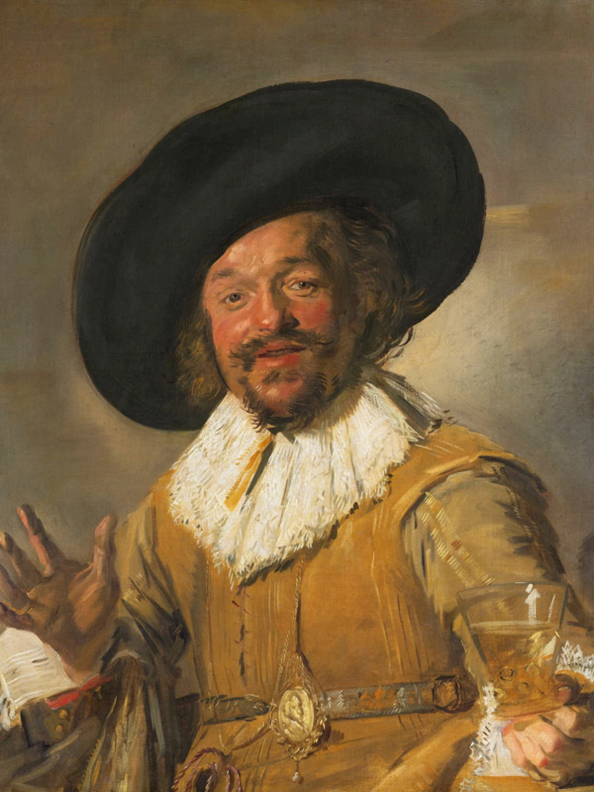 De vrolijke drinker door Frans Hals