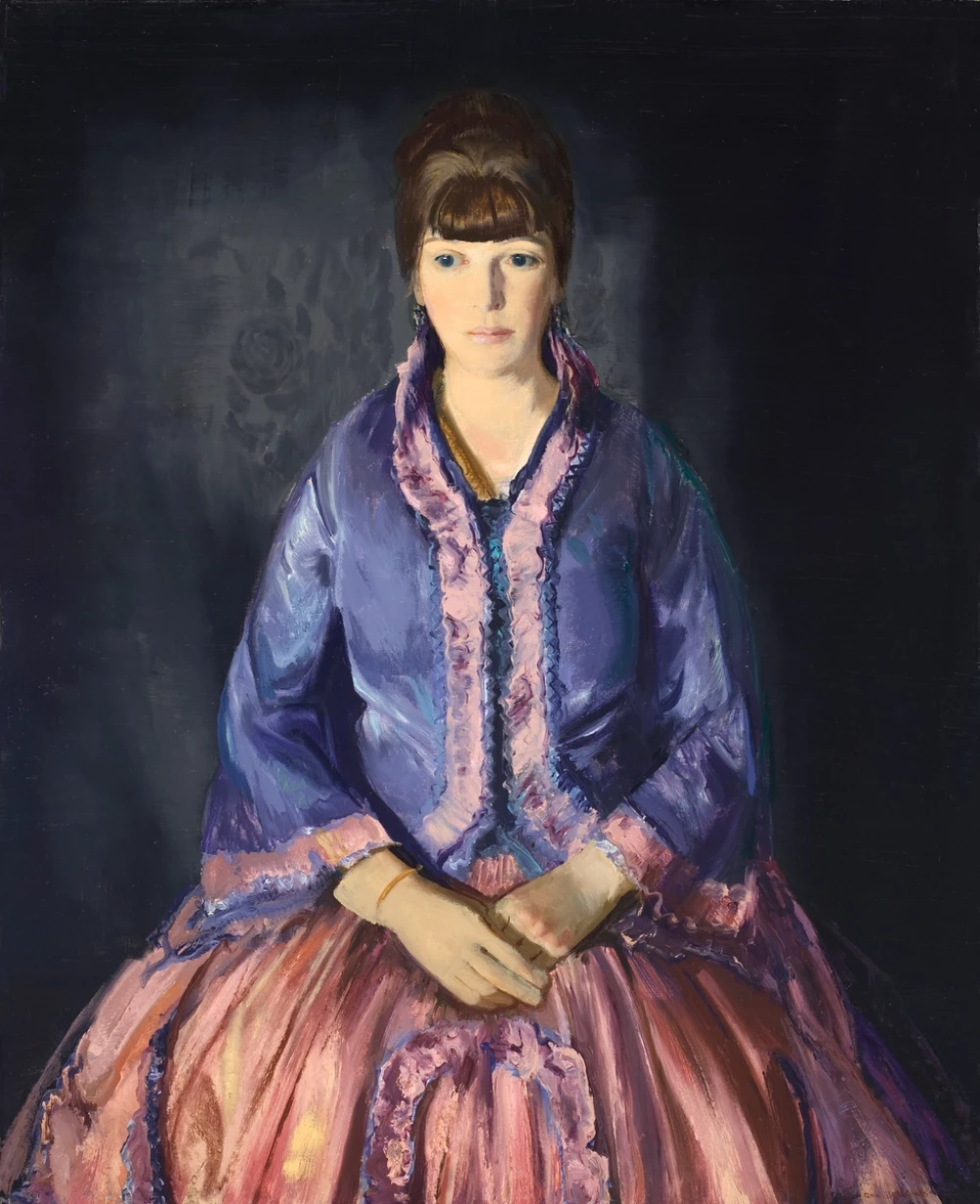 Emma in the Purple Dress door George Wesley Bellows
