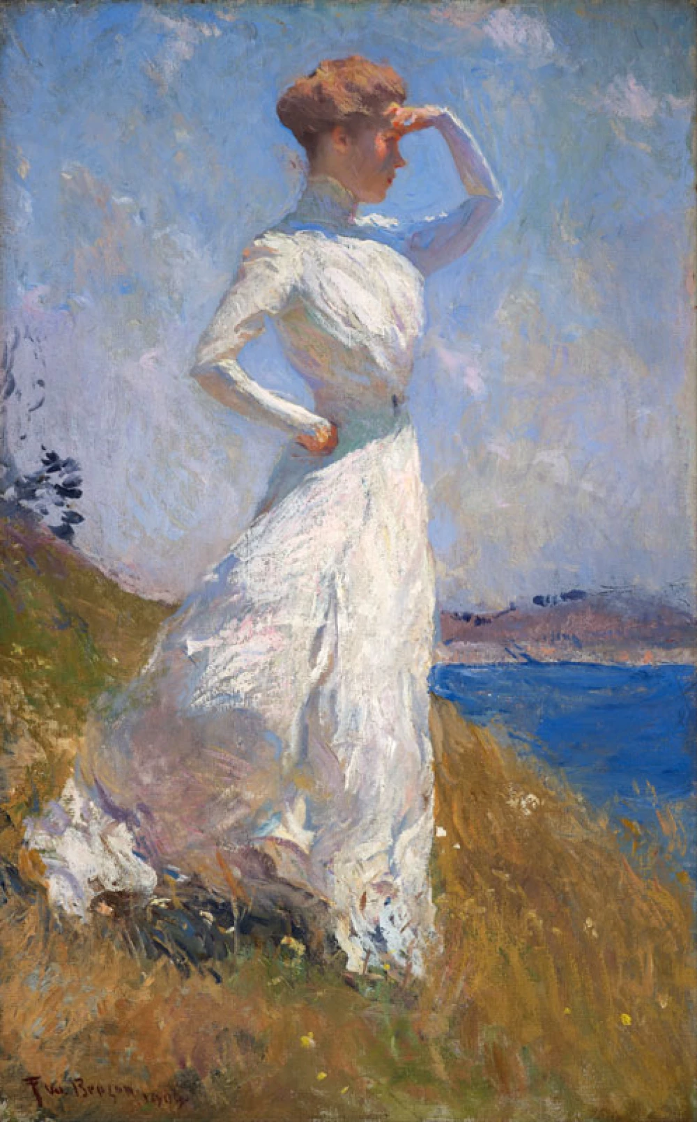 Sunlight door Frank Weston Benson