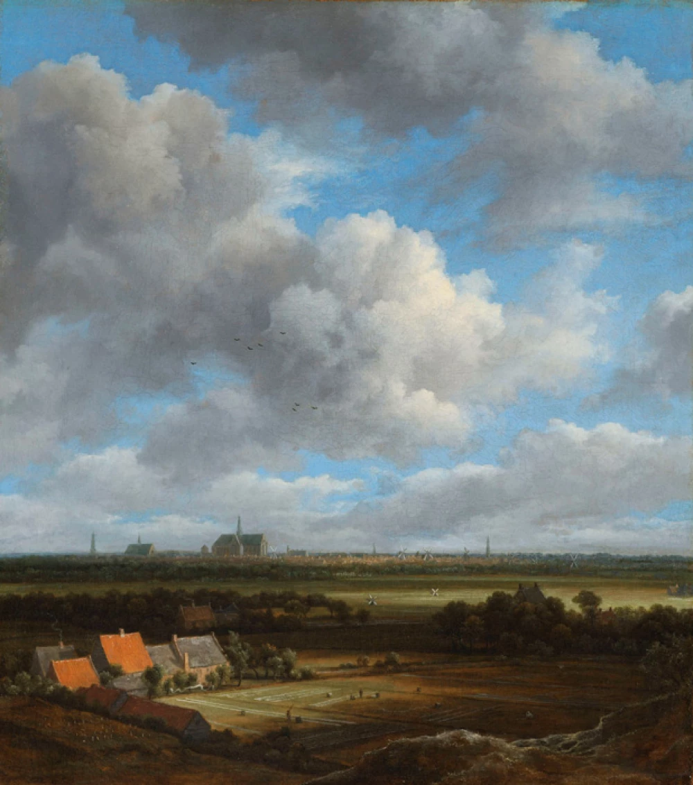 Gezicht op Haarlem uit het Noordwesten door Jacob van Ruisdael