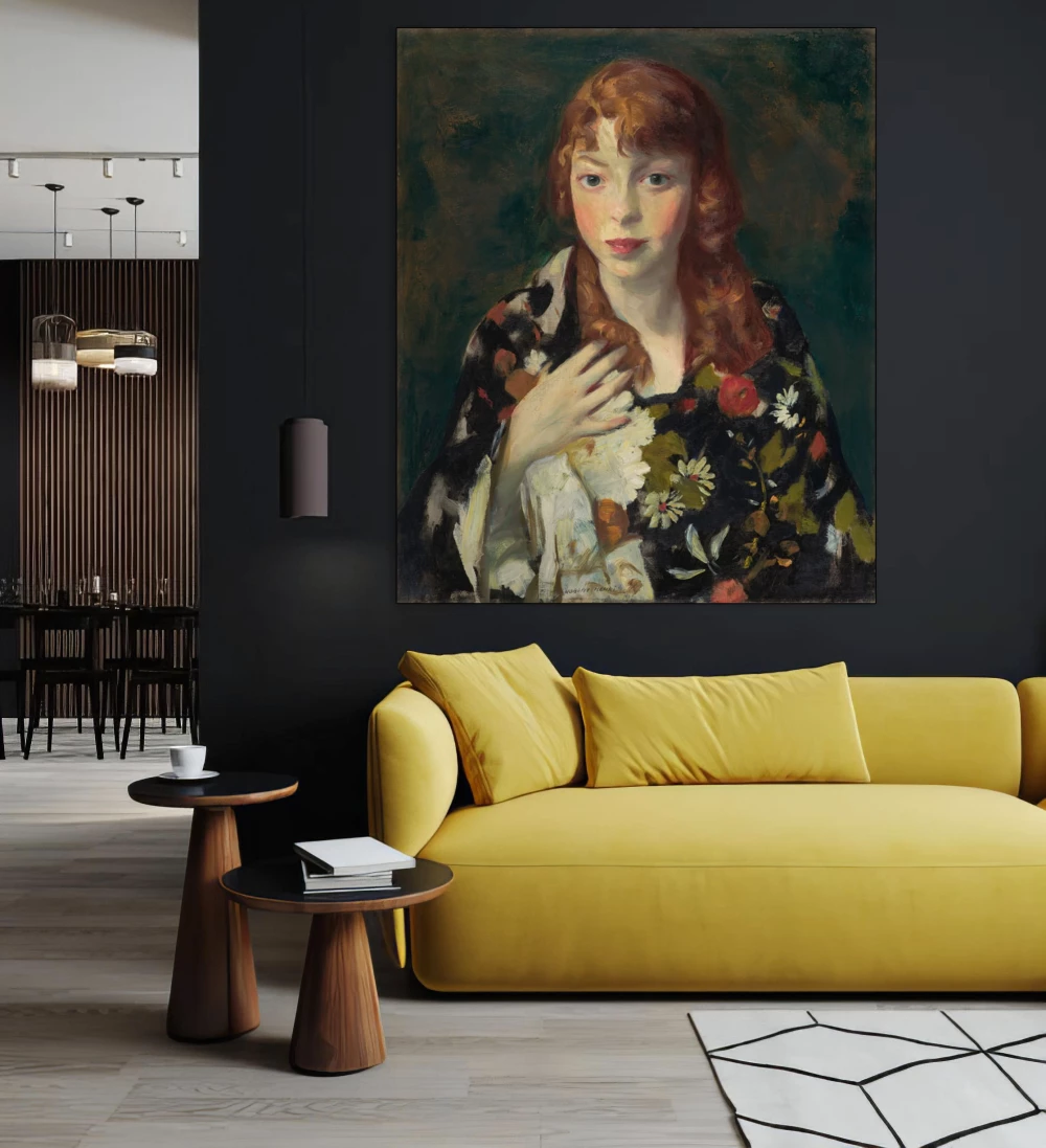 Edna Smith in a Japanese Wrap door Robert Henri