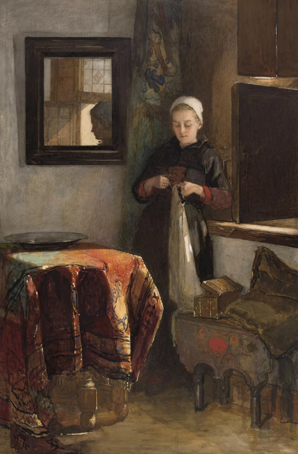 Het zonnige hoekje door Christoffel Bisschop