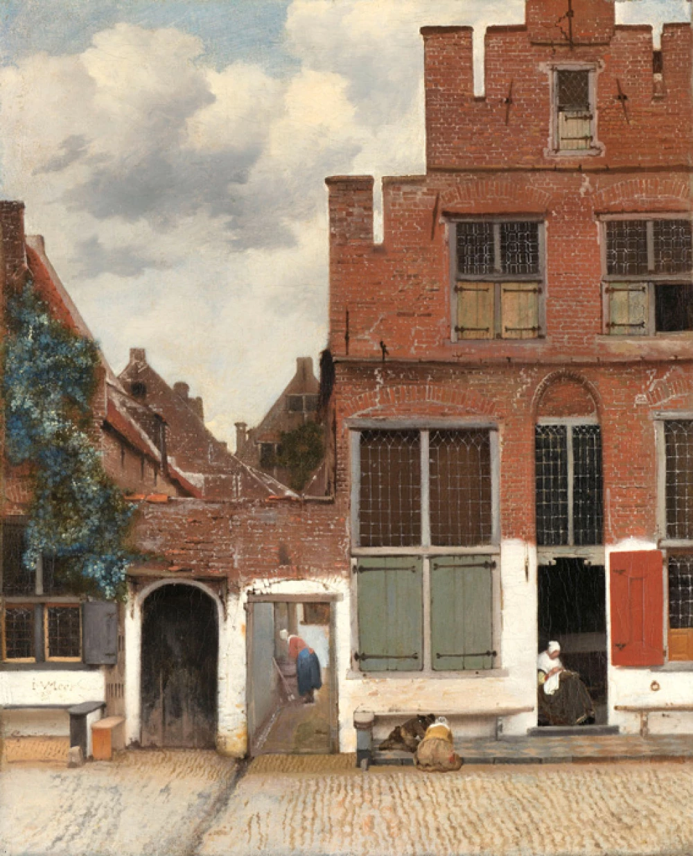 Het straatje door Johannes Vermeer