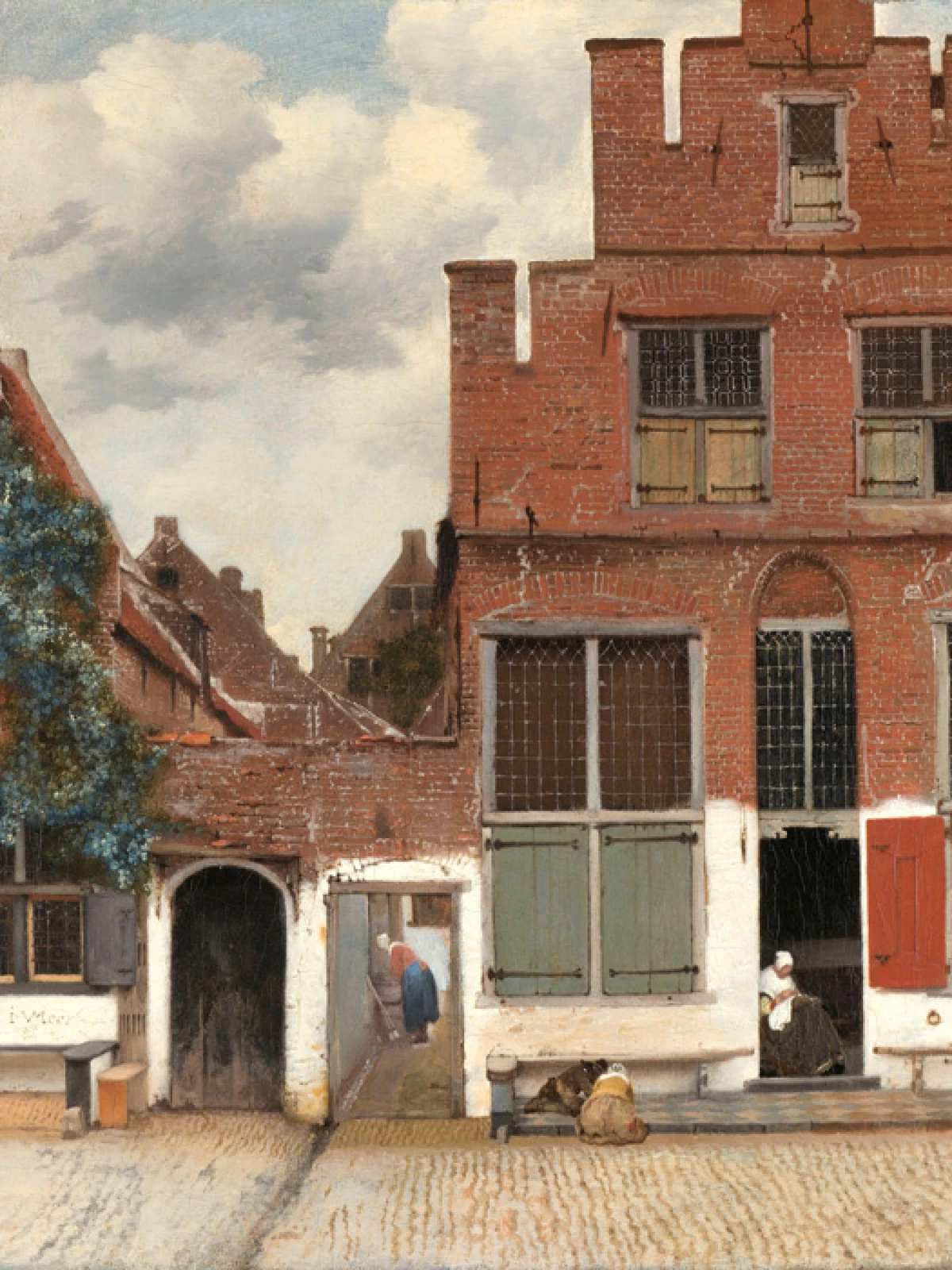 Het straatje door Johannes Vermeer