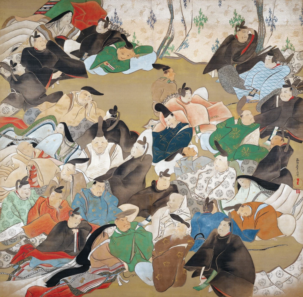 Thirty Six Immortal Poets door Ikeda Koson