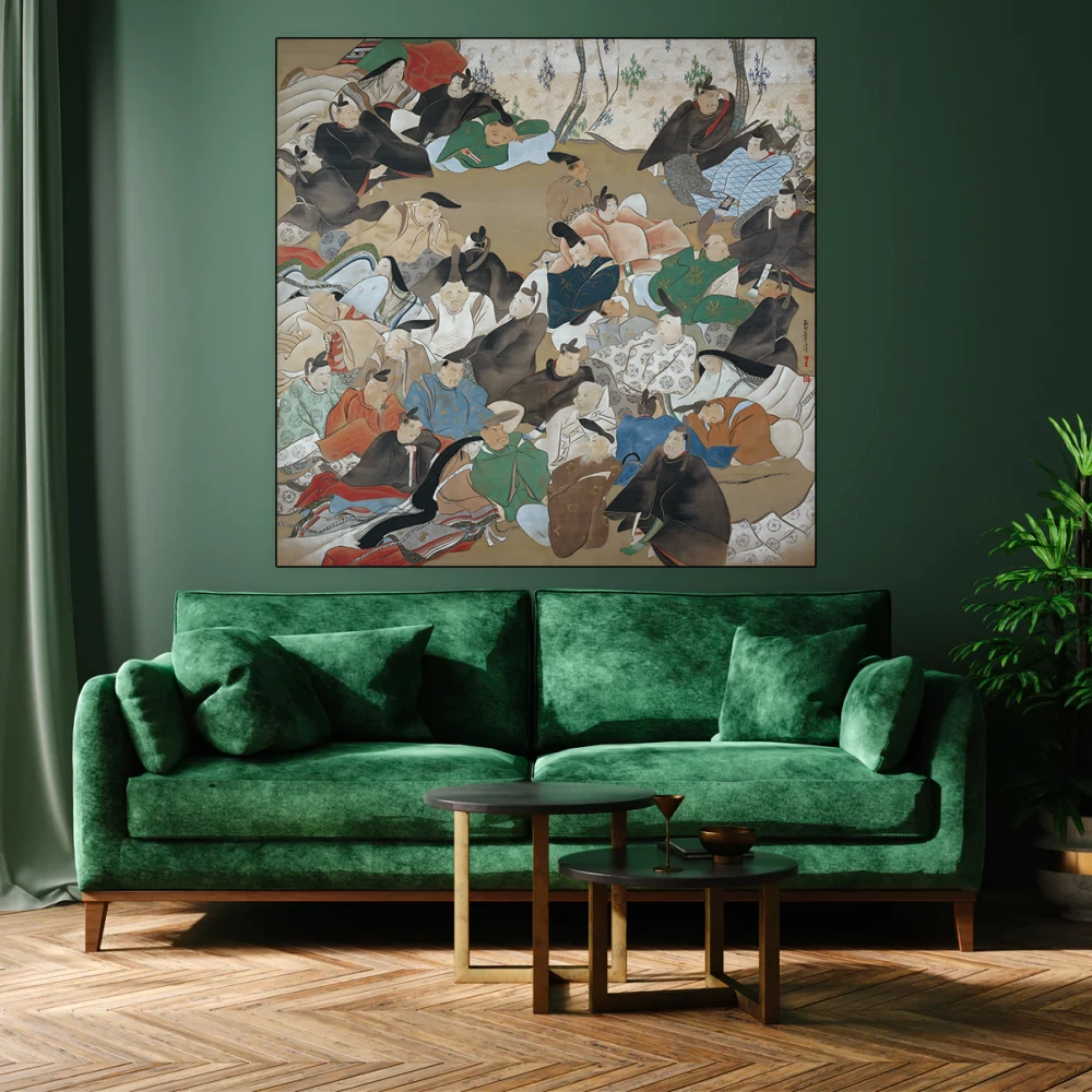 Thirty Six Immortal Poets door Ikeda Koson