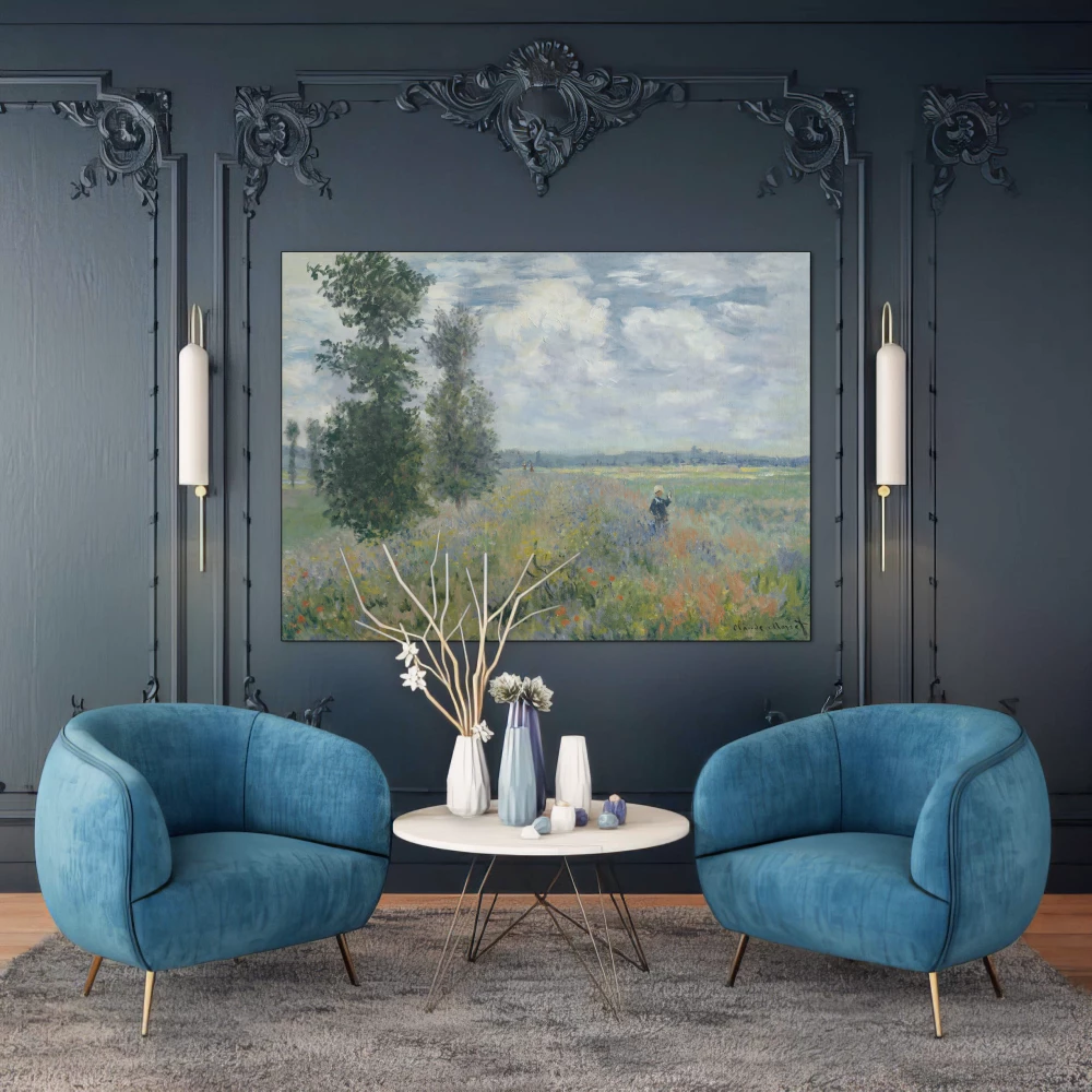 Klaprozen bij Argenteuil door Claude Monet