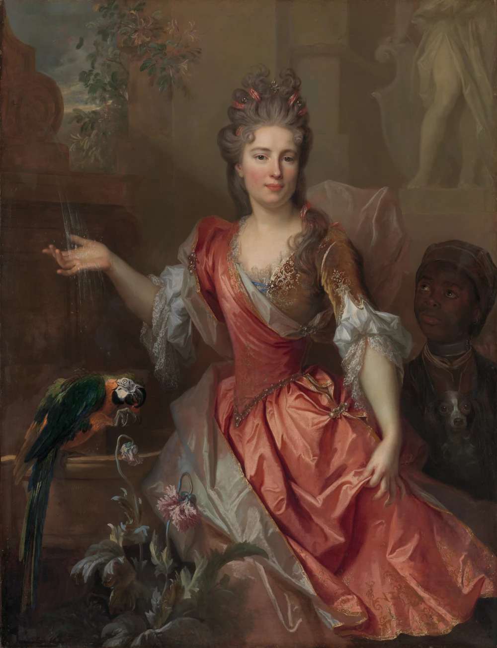 Portret van een vrouw, mogelijk Madame Claude Lambert de Thorigny door Nicolas de Largillière