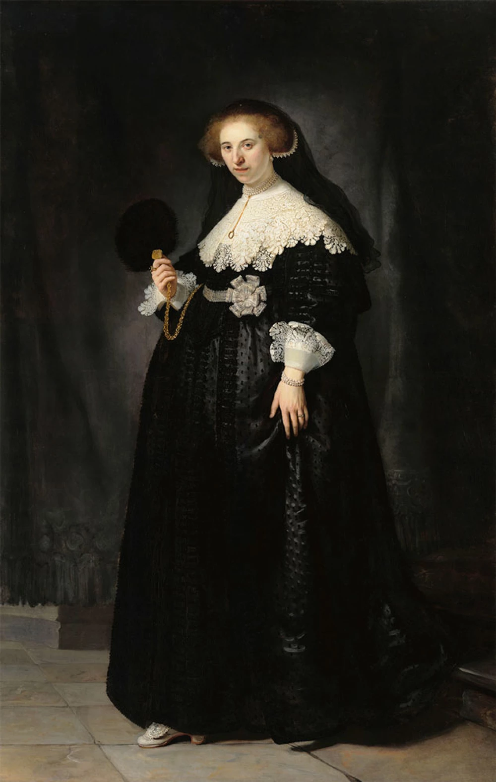 Portret van Oopjen Coppit door Rembrandt van Rijn