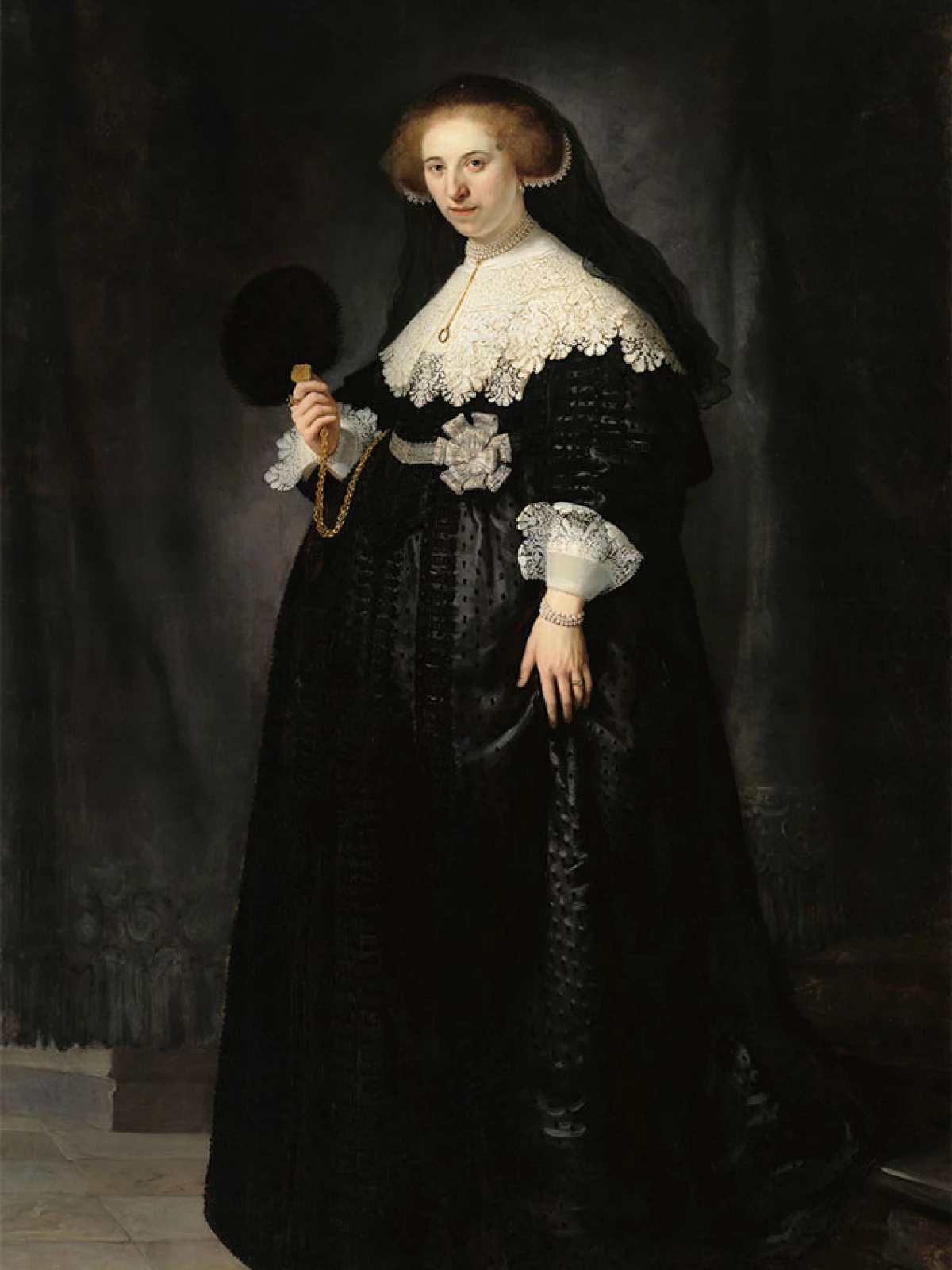 Portret van Oopjen Coppit door Rembrandt van Rijn