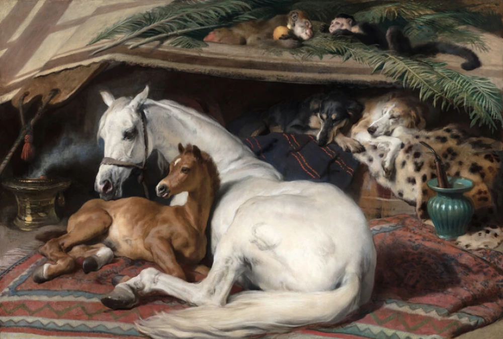 The Arab Tent door Edwin Henry Landseer