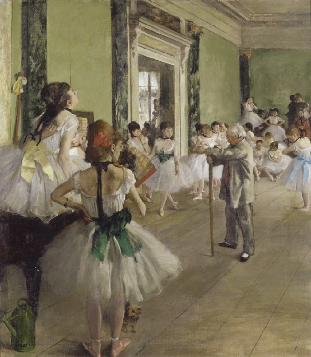 The Ballet Class door Edgar Degas
