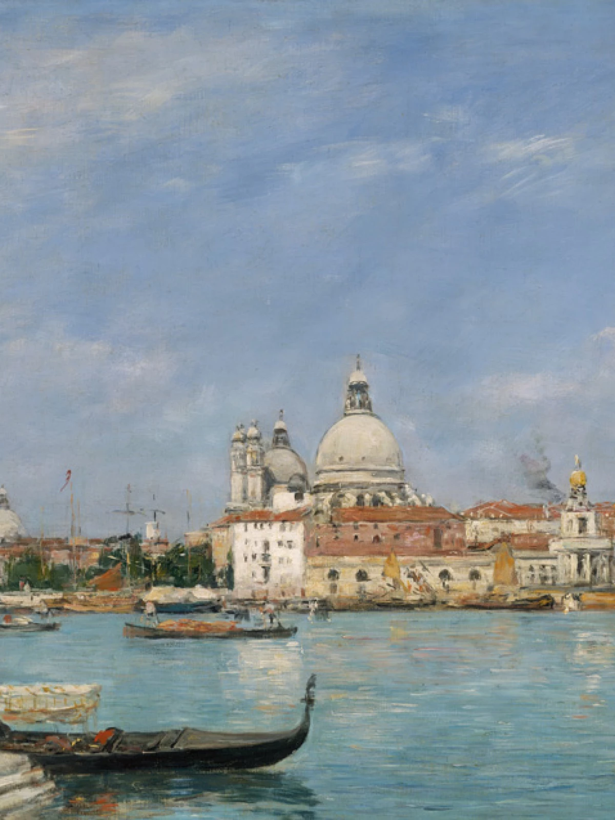 Venice, Santa Maria della Salute from San Giorgio door Eugène Boudin