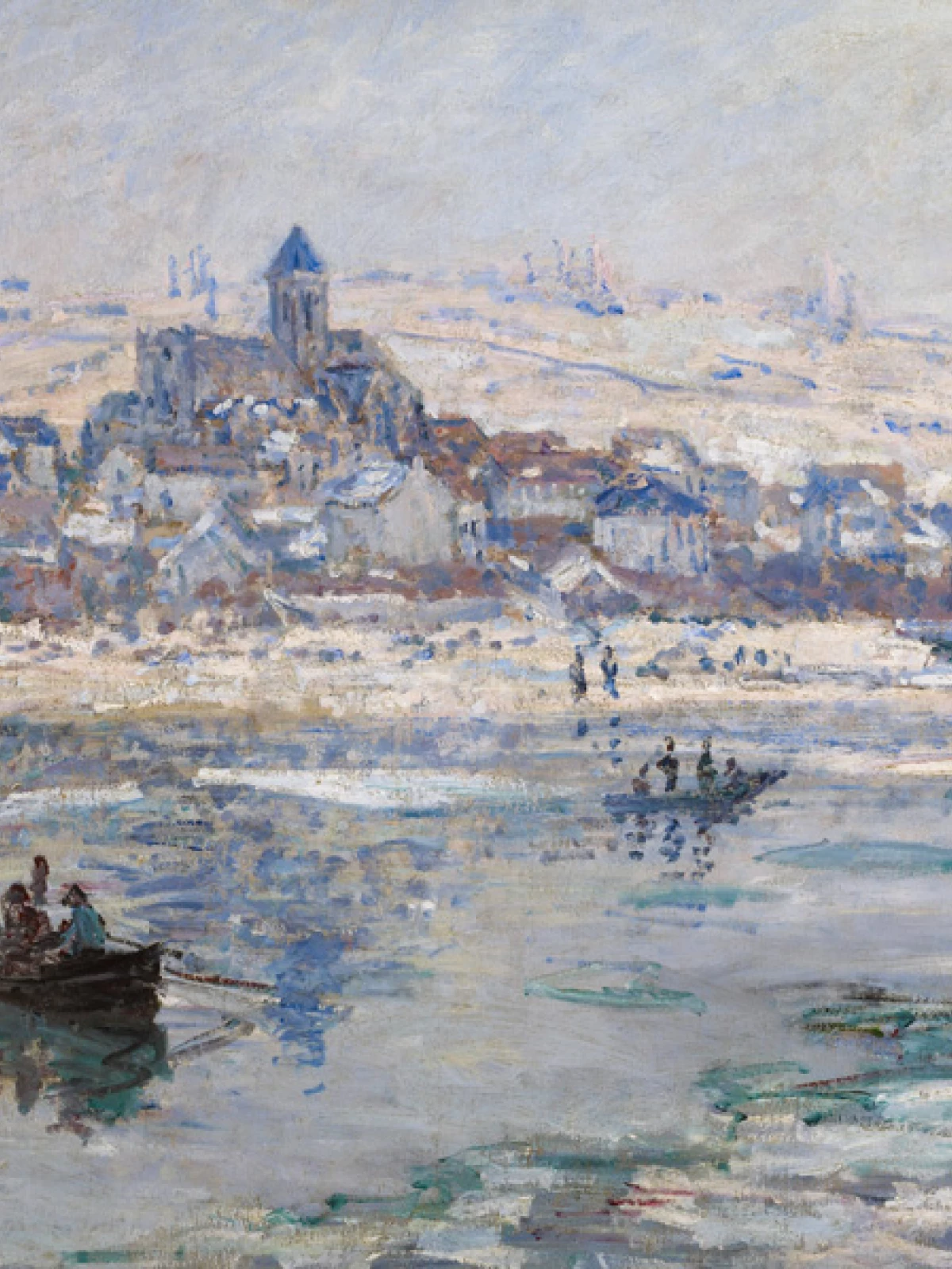 Vétheuil en Hiver door Claude Monet
