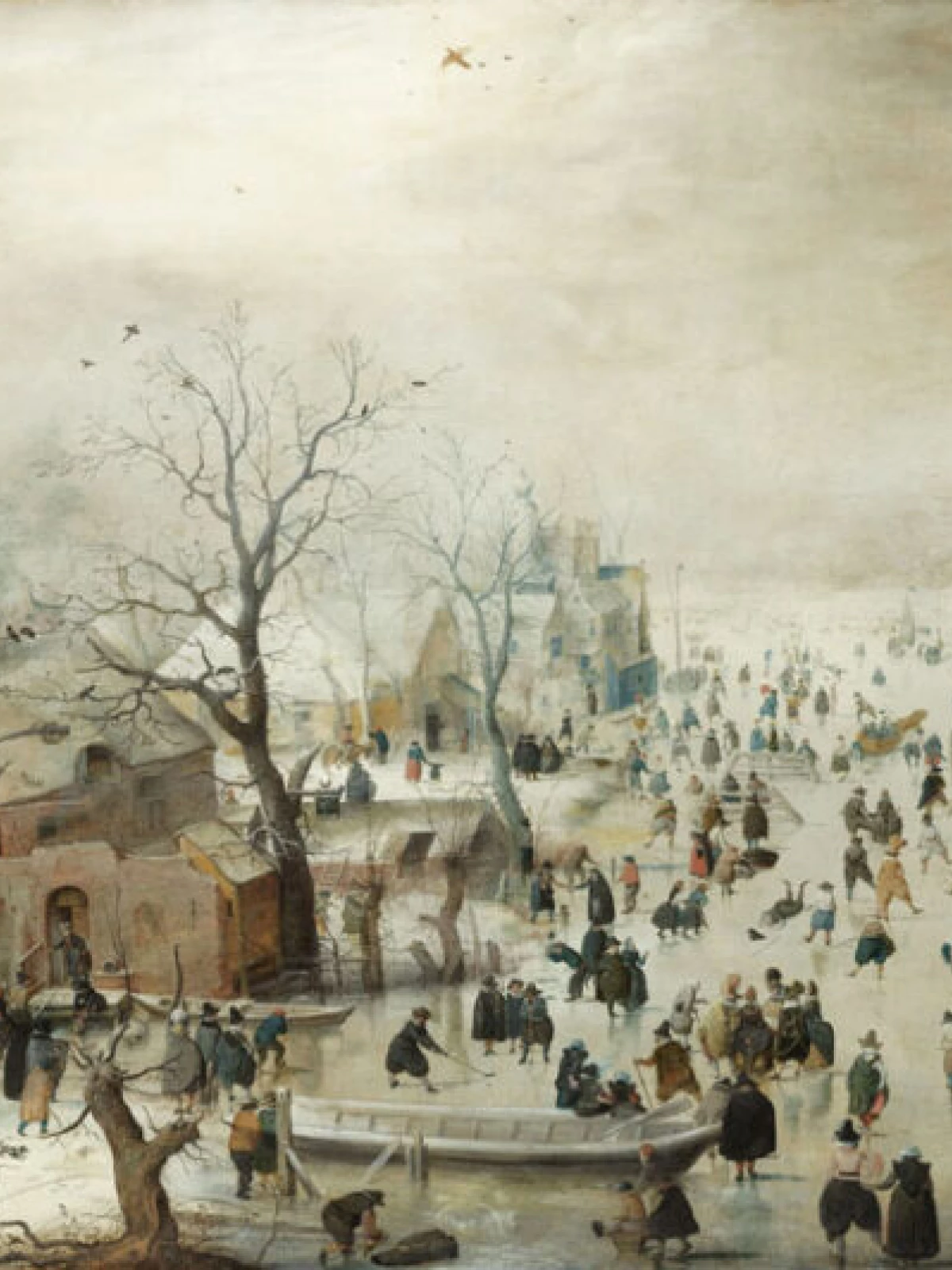 Winterlandschap met ijsvermaak door Hendrick Avercamp